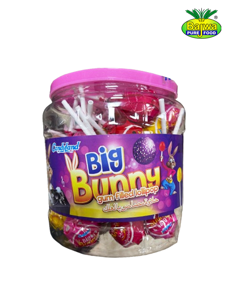 Big Bunny Lollipop (Gum Filled) 50Pcs