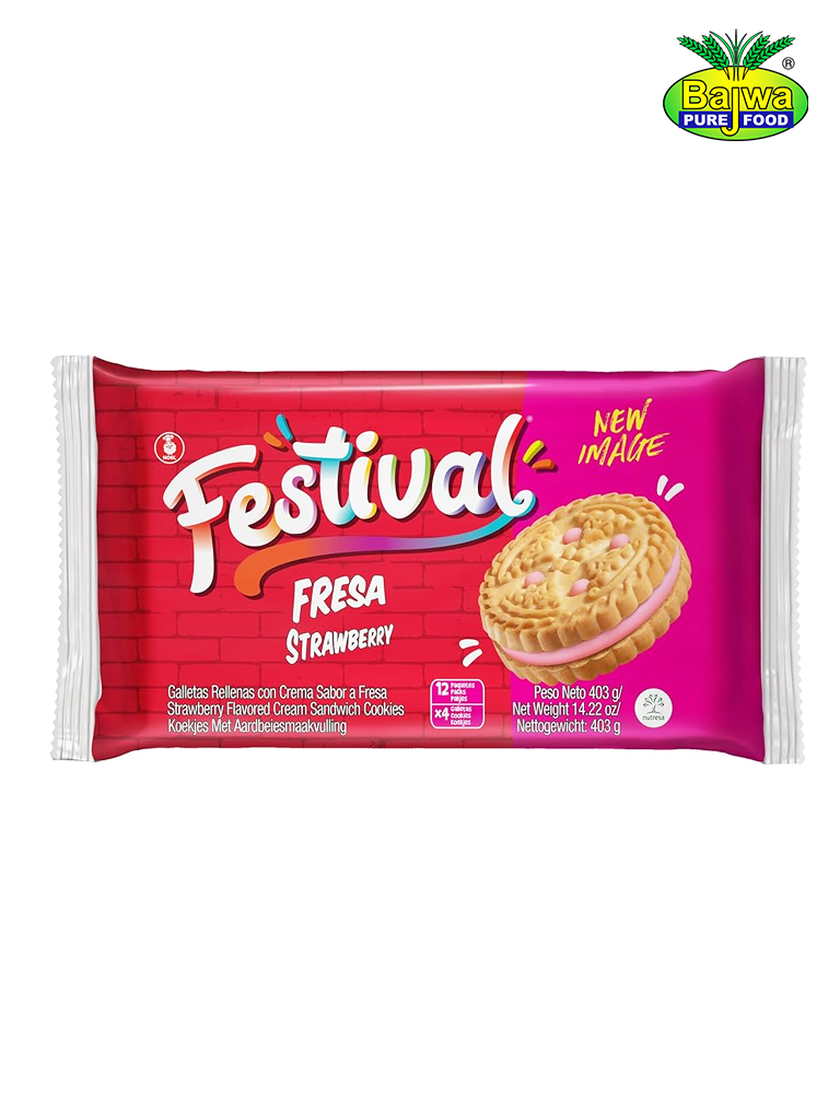 Festival Biscuits Strawberry 403g