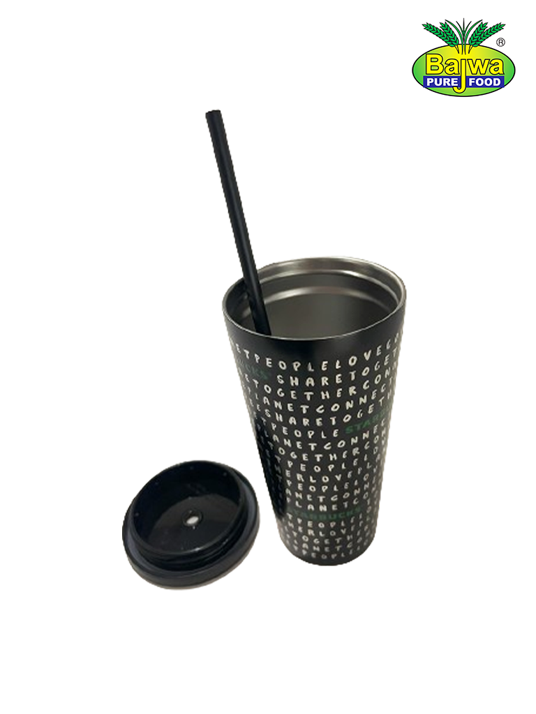 Starbucks Black Cup with Straw