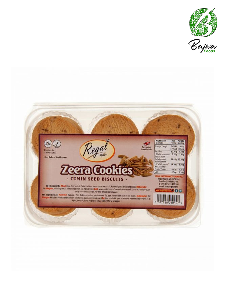 Regal Zeera Cookies (Cumin Seeds) 18Pcs
